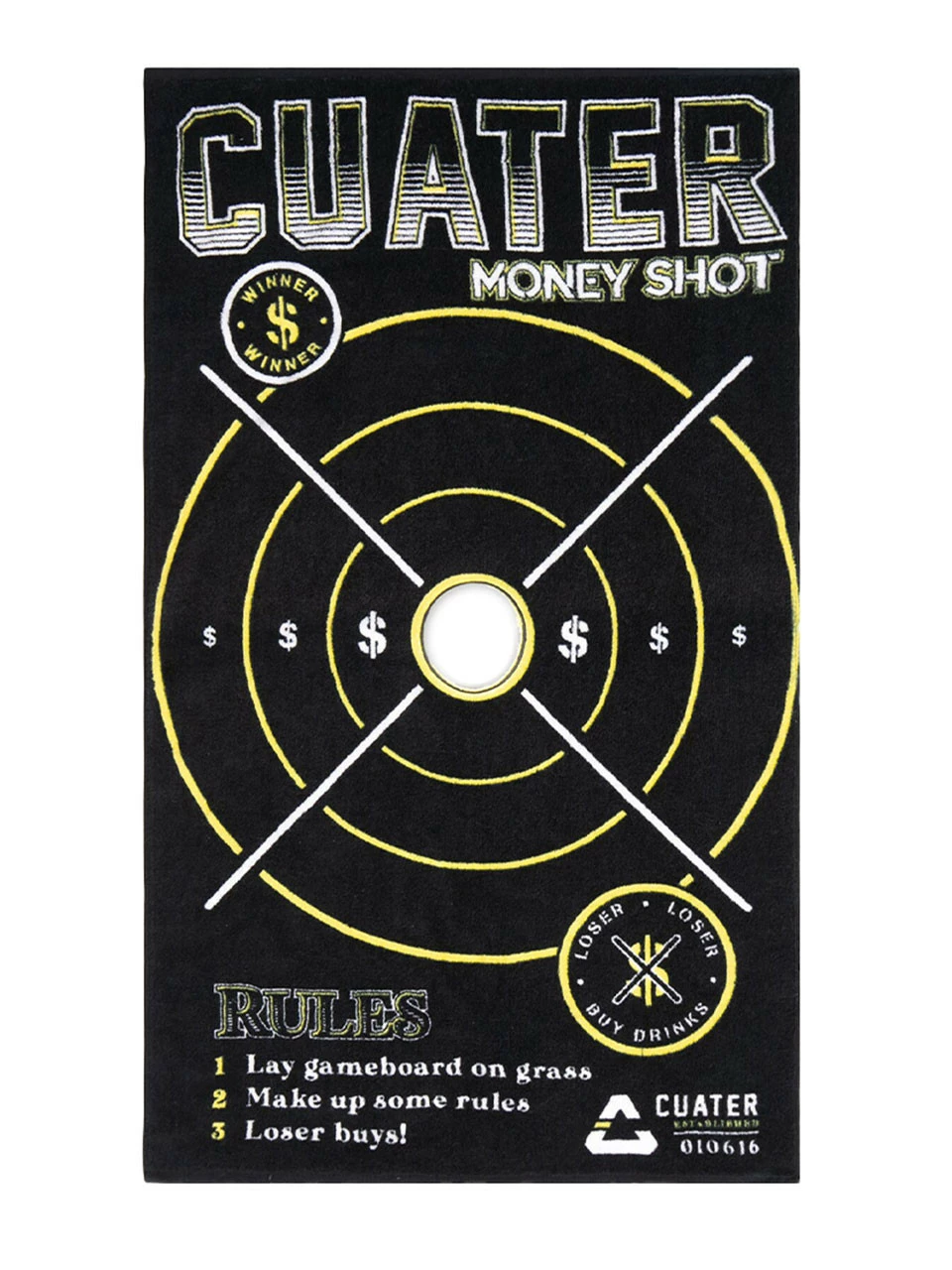 Cuater By Travis Matthew Money Shot Towel - Black 3 Cuater By Travis Matthew Money Shot Towel - Black