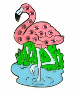Navika Swarovski Crystal Flamingo Marker