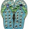 Navika Swarovski Crystal Flipflop Blue Marker