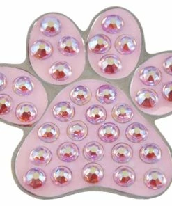 Navika Swarovski Crystal Paw Pink Marker