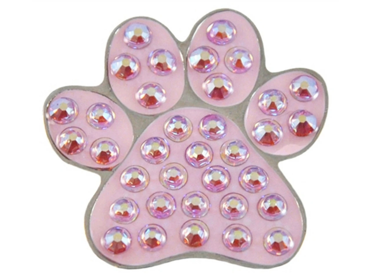 Navika Swarovski Crystal Paw Pink Marker 2 Navika Swarovski Crystal Paw Pink Marker