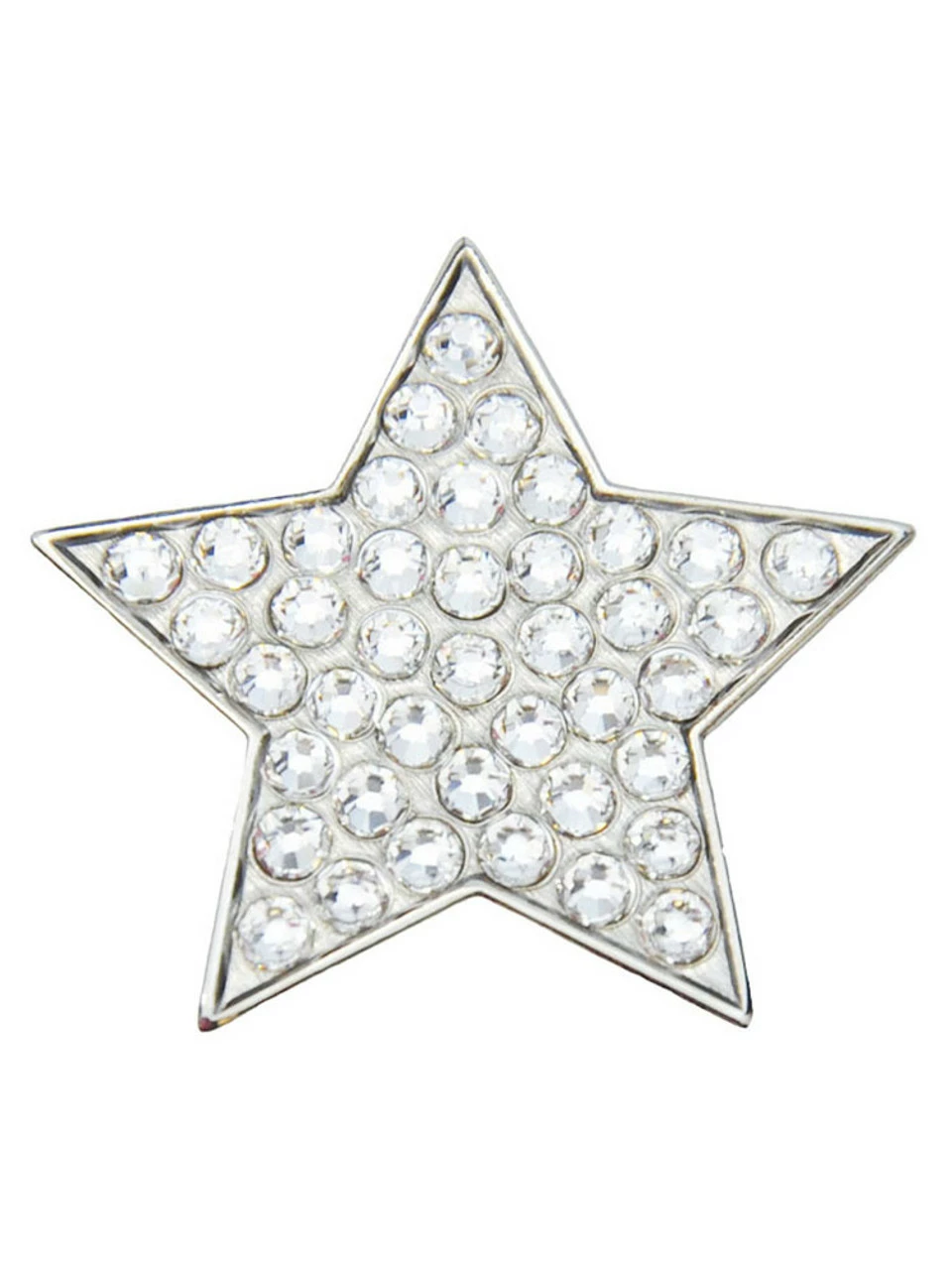 Navika Crystal White Star Ball Marker 3 Navika Crystal White Star Ball Marker