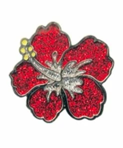 Navika Glitzy Hibiscus Ball Marker