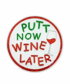 Navika Glitzy Putt Now Wine Later Ball Marker