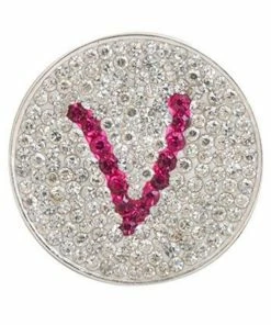 Navika Micro Pave Crystal Initial V Marker