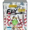 CHAMP FLYtee MyHite 30 Pack 2.75 Inches White/Red