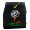 Navika Bling Golf Tee Towel Black -Training Aids Store twl nav20golf20tee20black 1 76941.1667494485