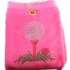 Navika Bling Golf Tee Towel Pink