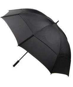 GustBuster Pro Series Gold Umbrella 68 Inch Black